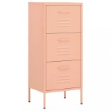 Cumpara ieftin Dulap de depozitare, roz, 42,5x35x101,5 cm, otel