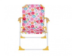 Scaunel pliabil, pentru plaja, model floral, 35x34x46, Roz foto