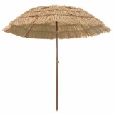 Parasol de Plajă Maro &Oslash; 265 x 267 cm Oțel