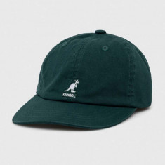 Kangol șapcă de baseball din bumbac culoarea verde, cu imprimeu