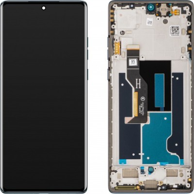 Display cu Touchscreen Motorola Edge 50 Fusion, cu Rama, Albastru (Marshmallow Blue), Service Pack 5D68C24361 foto