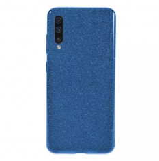 Husa Samsung Galaxy A70 Sclipici Albastru Silicon foto