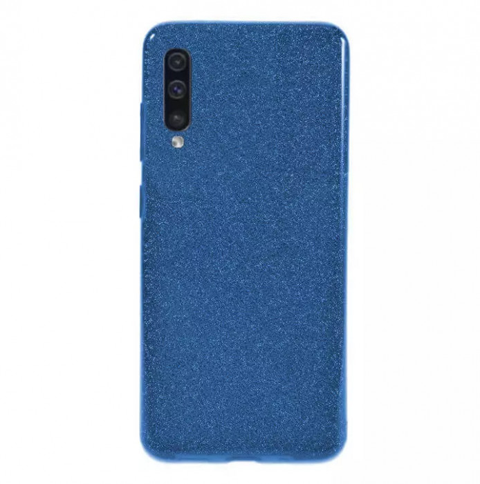Husa Samsung Galaxy A50 Sclipici Albastru Silicon