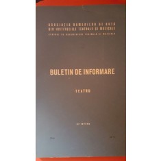 Buletin de informare TEATRU nr. 3-Uz intern 1966
