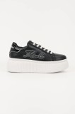 Karl Lagerfeld sneakers din piele KREEPER LO culoarea negru, KL42311A