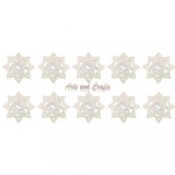 Fulgi de zapada din lemn, decoratiuni rustice de Craciun