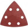 Abrazive/smirghel triunghiular cu scai, gauri, P40/P80/P100/P120, set 4 buc, 80x80x80 mm, Dedra