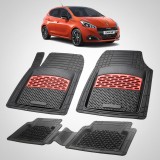 Cumpara ieftin Covorase Auto Tip Tavita Compatibile Peugeot 208 (5 usi,2015-2019) Red