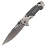 Cutit pliabil tactic Foxter, 23 cm, cu dispozitiv taiat centuri si spart geamuri