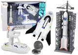 Set nava spatiala cu astronaut, 34 x 21 x 8 cm, alb, Lean 16576