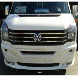 Ornament Grila Inox VW Crafter 2014-2019 - Accesorii Auto Caroserie, Design Personalizat, Montaj Ușor