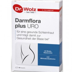 Darmflora plus URO cu 3 tulpini speciale de bacterii ale acidului lactic Dr. Wolz 40cps