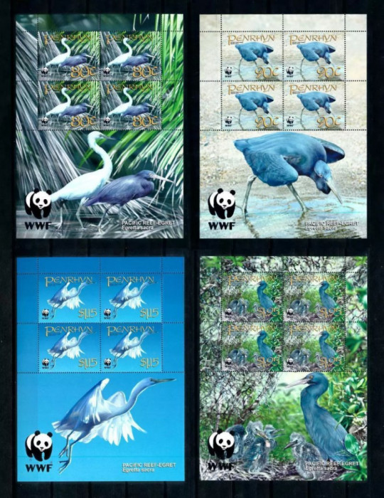 Penrhyn Island 2008 - Pasari, WWF, serie KLB neuzate