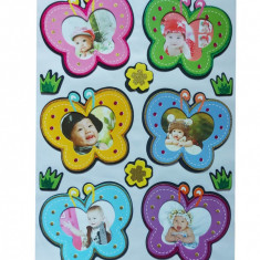 Sticker decorativ, fluturi cu poze, 45 cm, WX-EB003