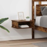 vidaXL Noptieră 2 pcs Stejar fumuriu 40 x 31 x 15 cm Lemn compozit 891113