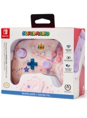 Powera Enhanced Wireless Controller Princess Peach Plaid NSW