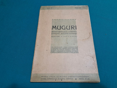 REVISTA MUGURI / ANUL I -NR. 3 * APRILE 1940 / STOLUL LICEULUI E.HURMUZACHI * foto