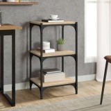 VidaXL Raft cărți stejar sonoma 40x33x70,5 cm, lemn prelucrat și oțel