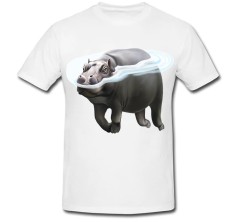 Tricou &amp;quot; Hipopotan inotand &amp;quot; foto