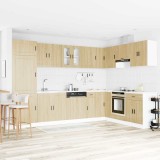 vidaXL Dulap baza chiuvetă cu ușă Porto 2 pcs Maro 80 x 46 x 84.5 cm
