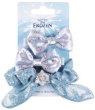 Elastic Scrunchie cu 2 Clips cu Fundă Frozen