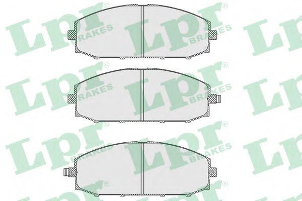 Set placute frana,frana disc NISSAN PATROL GR V Wagon (Y61) (1997 - 2016) LPR 05P845