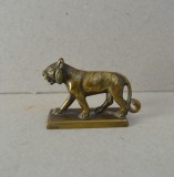 &quot;Tigru&quot; figurina de bronz/alama &quot;Scoala de arta Jaipur&quot; India cca 1900-1920