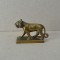 &quot;Tigru&quot; figurina de bronz/alama &quot;Scoala de arta Jaipur&quot; India cca 1900-1920