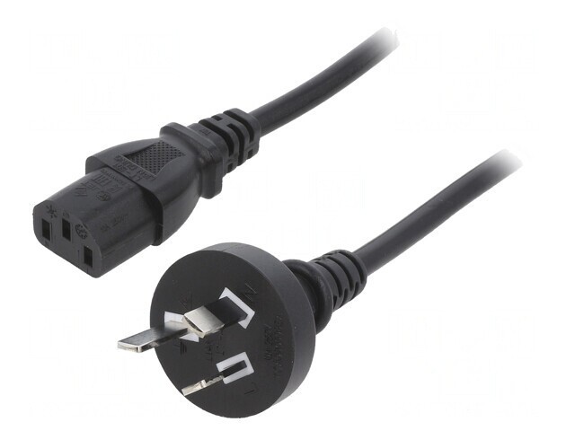 Cablu Alimentare 3x0.75mm2 1m IEC C13 PVC