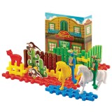 Cumpara ieftin Set constructii vafe 16 piese Wild West