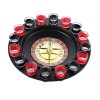 Ruleta eMazing, Joc de Băut, cu 16 Pahare de Shot din Sticlă, Dimensiuni 30 x 30 x 5.5 cm, Model 2, Roșu/Negru