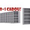 FISET METALIC CU 4 RAFTURI AP100, 1000x400x1800 mm (LxlxH), 40 kg/polita (10+1 Cadou!)