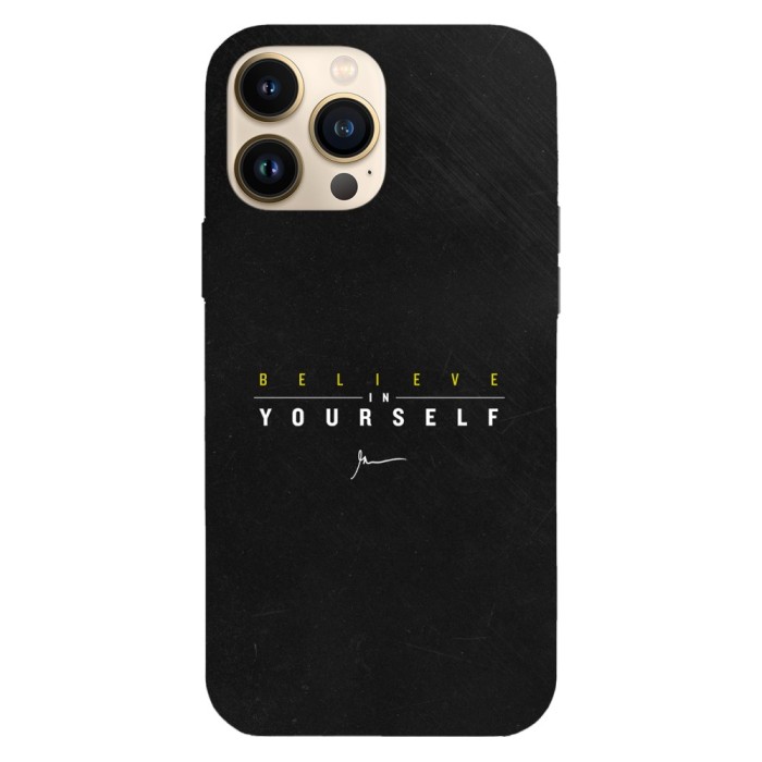 Husa compatibila cu Apple iPhone 13 Pro Max model Believe in yourself, Silicon, TPU, Viceversa