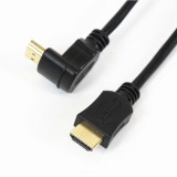 Cablu HDMI-HDMI unghi 90 grade Omega, 4K, 1.4, Gold-Plated, 5 m