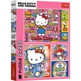 PUZZLE TREFL 2X200 HELLO KITTY SI PRIETENII SuperHeroes ToysZone