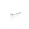 Surub cu filet metric, cu cap bombat torbant, zincat alb, diametru cap 16.55 mm, M6 x 100 mm