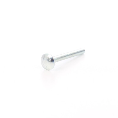 Surub cu filet metric, cu cap bombat torbant, zincat alb, diametru cap 16.55 mm, M6 x 100 mm foto