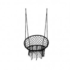 Leagan tip scaun, negru, max 120 kg, 60x62x145 cm, Isotrade GartenVIP DiyLine foto