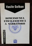 DIMENSIUNEA ETICO-ESTETICA A SARBATORII - VASILE GOLBAN