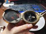 Busola vintage militara britanica Brunton WWI