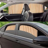 Cumpara ieftin Set 4 Parasolare Auto Retractabile Geam Lateral, Protectie UV, Universale, 45x75/60cm, Negru/Argintiu