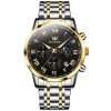 Ceas barbatesc Olevs Cronograf Data Elegant Quartz Analog Otel