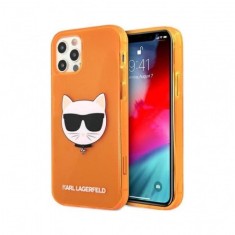 Husa iPhone 12 12 Pro Karl Lagerfeld 002 Portocaliu foto