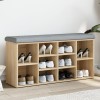 VidaXL Bancă pentru pantofi stejar sonoma 102x32x50 cm lemn prelucrat 835112