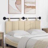 vidaXL Cap de pat suspendat Pe perete Crem 150 x 55 x 5 cm țesătură 42032295