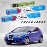 Cumpara ieftin Ștergătoare Seat Leon 1P1 2009-2012 | Set Față și Spate Flat &ndash; TeamCar&reg;