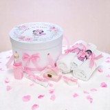 Cumpara ieftin Trusou Botez cu 8 Piese Imprimat, Baby Minnie Mouse, Culoare Roz - TB23