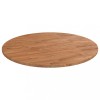 Blat masa rotund Gossi, lemn stejar, maro deschis, &Oslash;90x1.5cm, blat mobilier, rustic