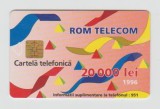 bnk card Cartele telefonice - Romania Romtelecom 1996 - Abstract Design 1996 - Col:RO-ROM-0018B