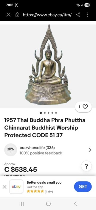 Statueta vintage Budha 1957